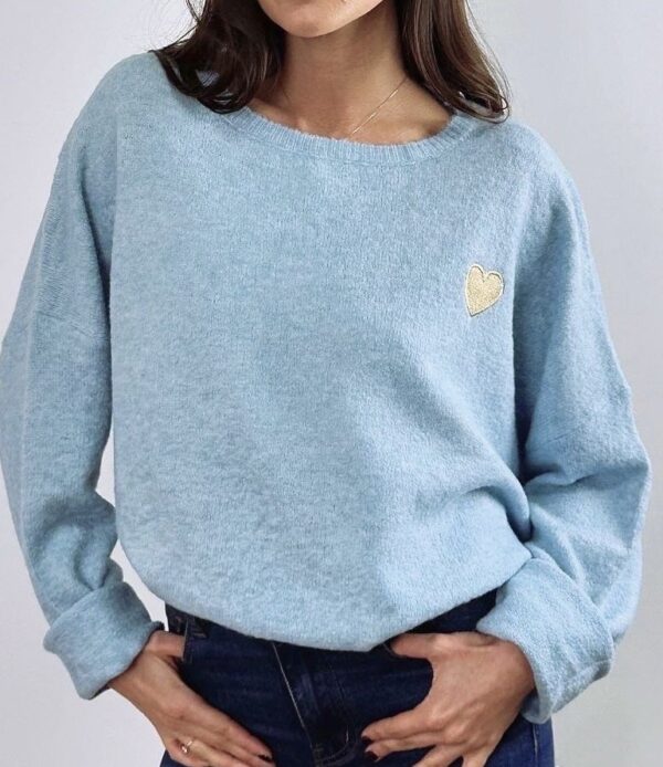 Pull Eden - Bleu ciel