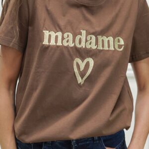 T-shirt Madame Marron