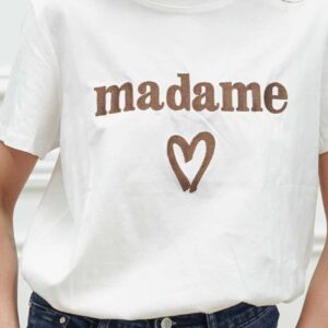 T-shirt Madame Blanc