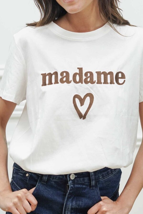 T-shirt Madame Blanc