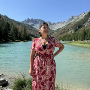 Robe India Cachemire rouge