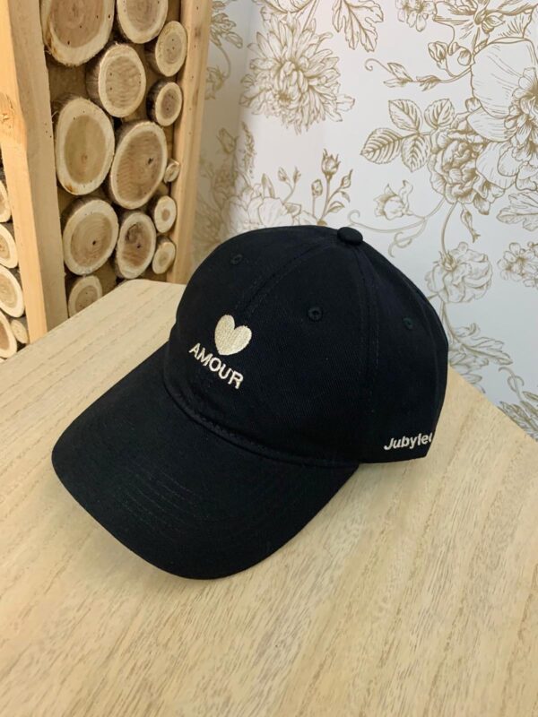 Casquette AMOUR Noir/Ecru