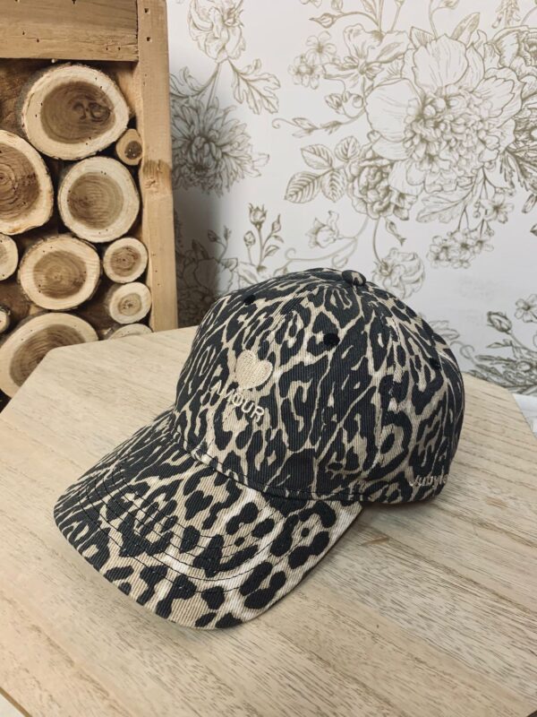Casquette AMOUR Léopard écru