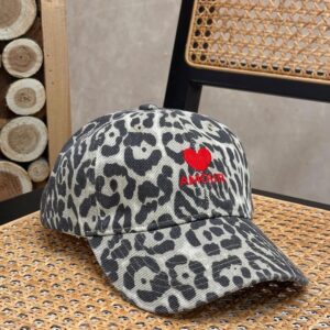 Casquette AMOUR Léopard rouge