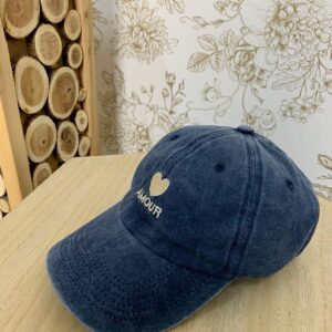 Casquette AMOUR Bleu délavé
