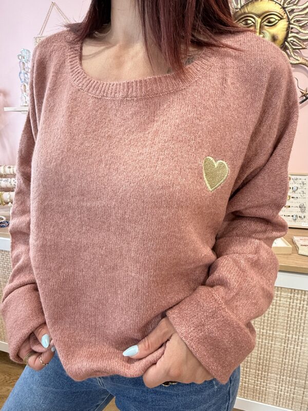 Pull Eden - Vieux rose