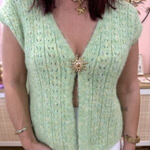 Gilet Rosie Vert Amande