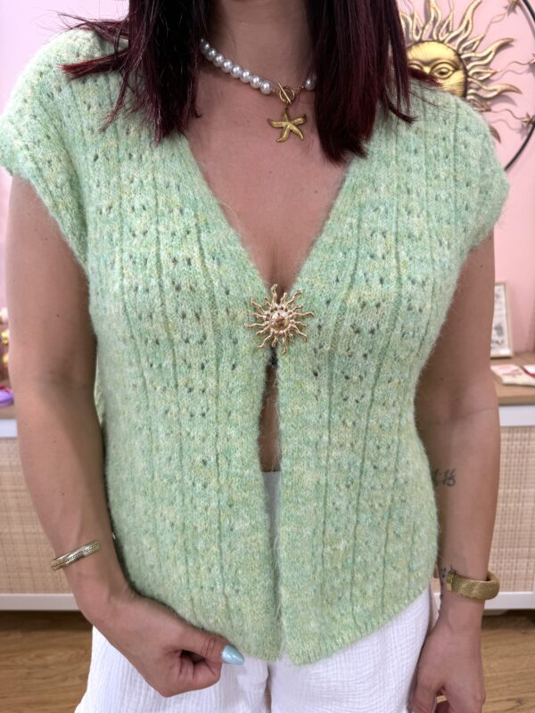 Gilet Rosie Vert Amande