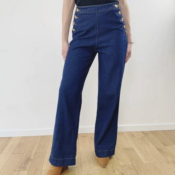 Jean Cléa denim bleu – Image 2