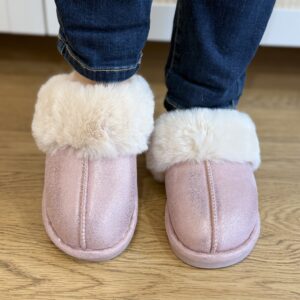 Chaussons Caméa - Rose scintillant