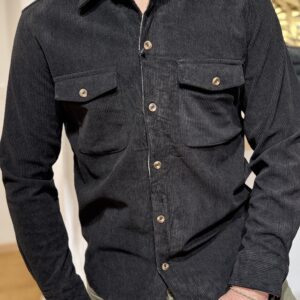 Surchemise velours Matteo noire