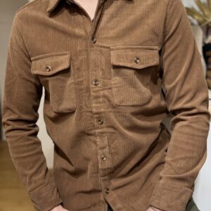 Surchemise velours Matteo marron