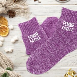 Chaussettes polaires à paillettes "Femme fatale"