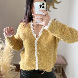 Gilet Clémence - Moutarde